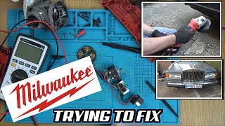 Faulty M18 Milwaukee Angle Grinder AG125  Can it be Fixed [upl. by Arela852]