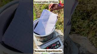 Conservation Of Mass Experiment 🧪 Experiment Shorts Hindi experiment science [upl. by Lleznol]