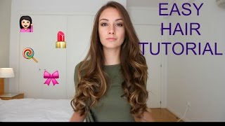 LOOSE CURLS USING HAIR STRAIGHTENER  TUTORIAL [upl. by Nelleeus]