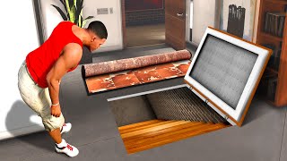 Inside Franklins BASEMENT in GTA 5 Secret [upl. by Lindsay]