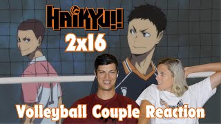 Volleyball Couple Reaction to Haikyu S2E16 quotNextquot [upl. by Atekal839]