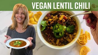 Vegan Lentil Chili Kathys Vegan Kitchen [upl. by Nesta]