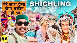 Indian village Shichling near China Border 🇨🇳  China border village life  Spiti Village life [upl. by Emse559]