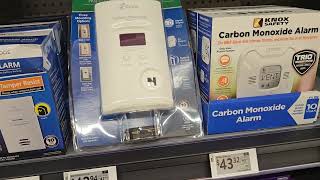 Smoke Alarms amp CO Alarms At Walmart [upl. by Imak]