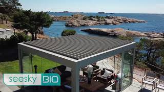 Impresionante Pérgola Bioclimática SeeskyBio [upl. by Yesnyl]