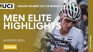 Men Elite Highlights  Koksijde  201920 Telenet UCI CX World Cup [upl. by Omik]