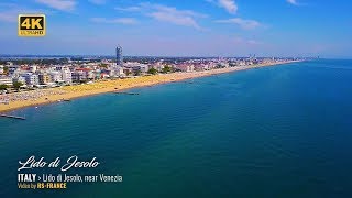 4K  Lido di Jesolo by Drone  Italy [upl. by Venice]