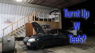 The SEND IT Civic Hits The Dyno  D16Y7 Turbo NO VTEC [upl. by Sabir]