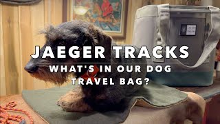 JAEGER TRACKS Whats in Our Dog Travel Bag [upl. by Duffie]