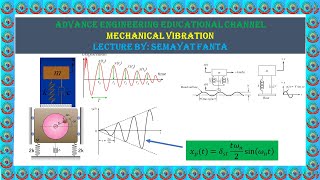 Mechanical Vibration lecture 7 Harmonically excited SDOF system Vibration 1 [upl. by Pomona]