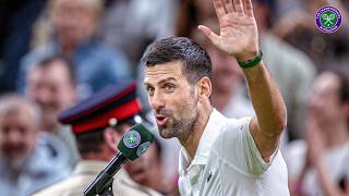 Novak Djokovics Fiery Oncourt Interview After Holger Rune Win  Fourth Round  Wimbledon 2024 [upl. by Kalb]