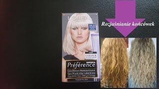 LOreal Preference Infinia 1021 Stockholm  rozjaśnianie włosów  Kącik Anity [upl. by Lalitta]