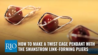 How To Make a Twist Cage Pendant with the Swanstrom LinkForming Pliers [upl. by Orford]