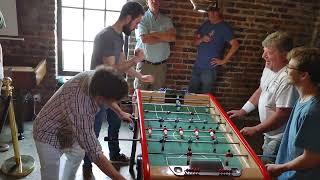 Bonzini Foosball Club drops in at Oden Brewing Companys tournament in Greensboro NC [upl. by Yemaj]