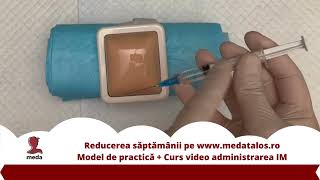 Model de practica injectia intramusculara  Curs video [upl. by Pruchno]