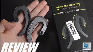 REVIEW Q25C TWS Wireless Bone Conduction Headphones [upl. by Panthia]