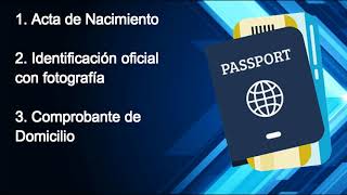 REQUISITOS PARA EL TRAMITE DE PASAPORTE MEXICANO [upl. by Earaj]