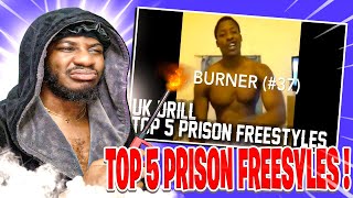 American UNCLE Reacts To TOP 5 PRISON FREESTYLES IN UK DRILL 🔥 [upl. by Alliscirp]