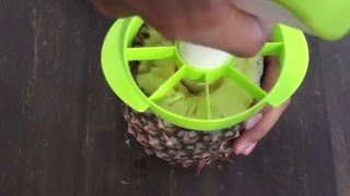 VIDEO REVIEW How fast is the Vacu Vin Pineapple Slicer amp Wedger [upl. by Eulalee777]