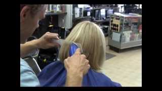 Long blonde hair clipper haircut video [upl. by Nalo707]