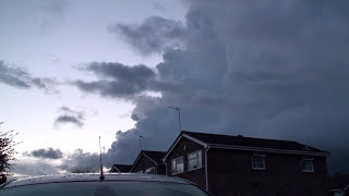 Massive Thunderstorm sweeps across the West Midlands UK [upl. by Esmaria339]