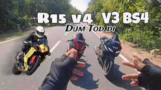 R15 V4 vs R15 V3 Race [upl. by Oira]