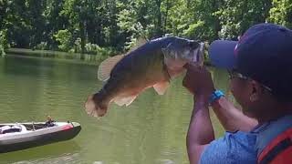 Owasco Lake kayak Bass fishing [upl. by Atinauq]