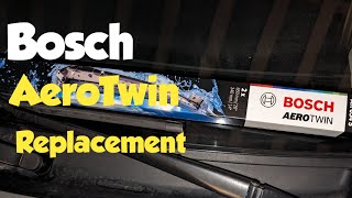 How to change Bosch aero twin wiper blades wipers bosch replacement [upl. by Fachanan269]