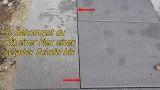 Ohne NASSSCHNEIDER 📏🛠✏️ Platten gerade schneiden mit einer Flex 💪 [upl. by Allevon]