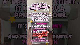 Get The Second Opinion raredisease patientadvocate [upl. by Anneh868]