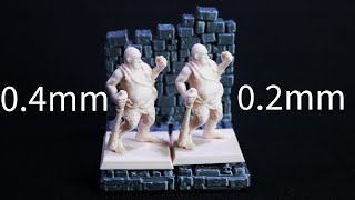 Bambu Lab A1 02 VS 04 Nozzles for Miniatures Which is Best [upl. by Nagirrek]