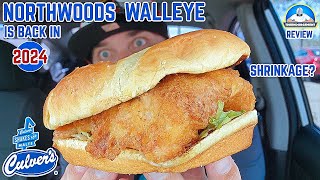 Culvers® Northwoods Walleye Fish Sandwich Review 🐟  Is It Shrinking  theendorsement [upl. by Etteuqaj]