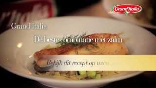 GrandItalia Tagliatelle alluovo con Salmone [upl. by Anawahs]