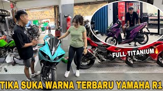 YAMAHA R1 PASANG LAUNCH CONTROL SAMA MODIF VARIO FULL BAUT TITANIUM‼️ [upl. by Arst]