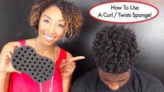 How To Use A Curl  Twists Sponge Tutorial For Long Natural Hair  BiancaReneeToday [upl. by Rosel]