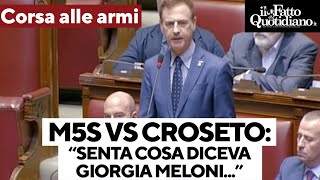 M5s vs Crosetto quotChi racconta bugie chi è puerile Senta cosa diceva la sua Giorgia Meloniquot [upl. by Notselrahc]