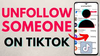 How to Unfollow Someone on TikTok  iPhone amp Android [upl. by Yrram]