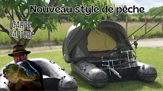 Nouveau style de pêche pêche  carpe baroudeur fishing pneumatique lcatackle hollandbaits [upl. by Zaremski]