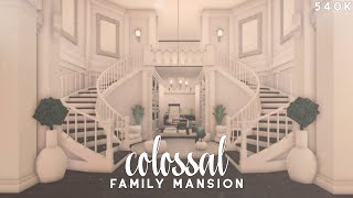 Bloxburg  Colossal Family Mansion Build [upl. by Oirevlis]