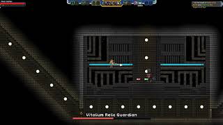 Starbound  Extended Story  Vitalium Relic Guardian Boss [upl. by Anirat]