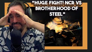 Vet Reacts Huge Fight NCR VS Brotherhood Of Steel Fallout Wip 01 To 07 By SODAZ [upl. by Aicenad]