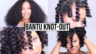 How To Get The PERFECT Bantu Knot Out  GUARANTEED Results [upl. by Drofliw483]