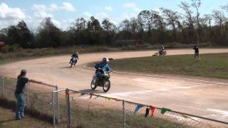 Highlands Mad Dog Motorcycle Flat Track Races 112110 Heat [upl. by Poucher897]