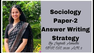 UPSC CSE Sociology Paper 2 Answer Writing Strategy for GS like questions by Jagrati Awasthi IAS [upl. by Anerbes]