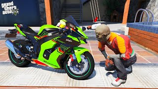 Some one Stolen Franklin amp Shinchan NINJA ZX10R Bike in gta5 [upl. by Odnuges]