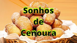 RECEITA DE SONHOS DE CENOURA TRADICIONAIS [upl. by Acirem]