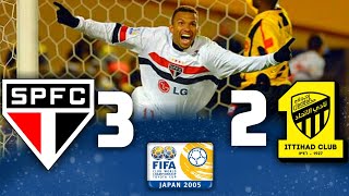 São Paulo 3 x 2 AlIttihad ● Semifinal Mundial de Clubes FIFA 2005 Gols e Melhores Momentos HD [upl. by Ruenhcs]