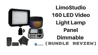 LimoStudio 160 LED Video Light Review [upl. by Ludlow]