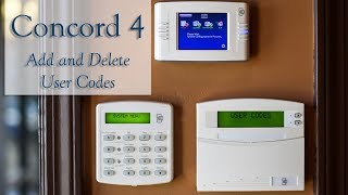 How To Add  Change  Delete User Codes on Concord 4 [upl. by Camp]