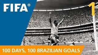 100 Great Brazilian Goals 1 Carlos Alberto Mexico 1970 [upl. by Nehemiah915]